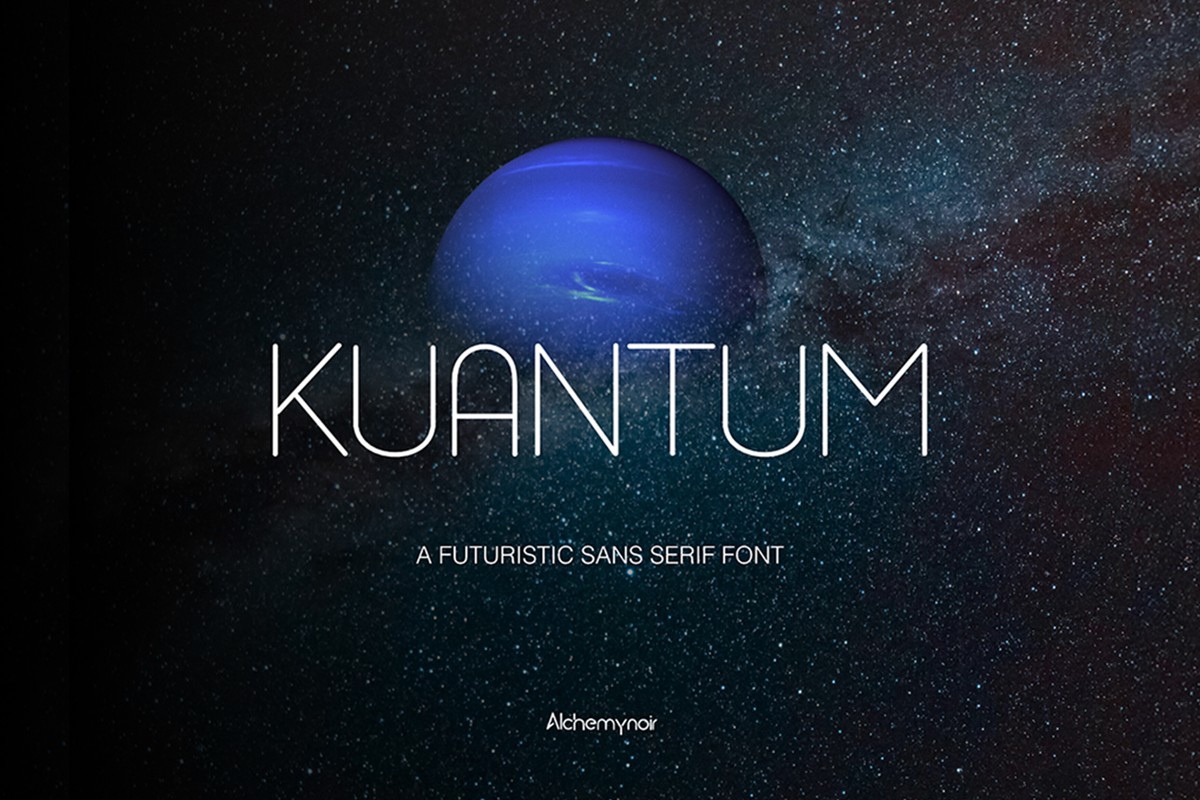 Kuantum Font preview