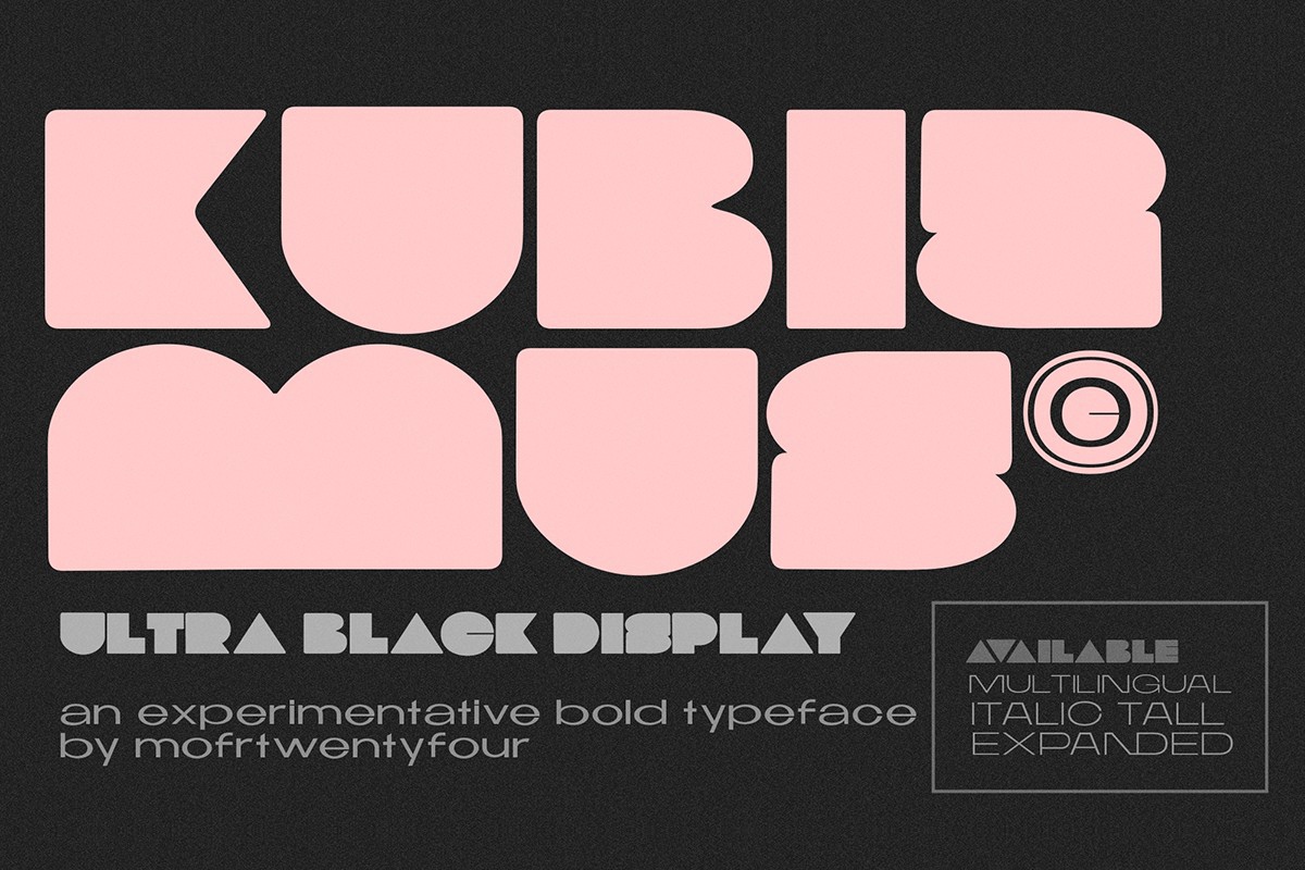 Kubizmus Font preview