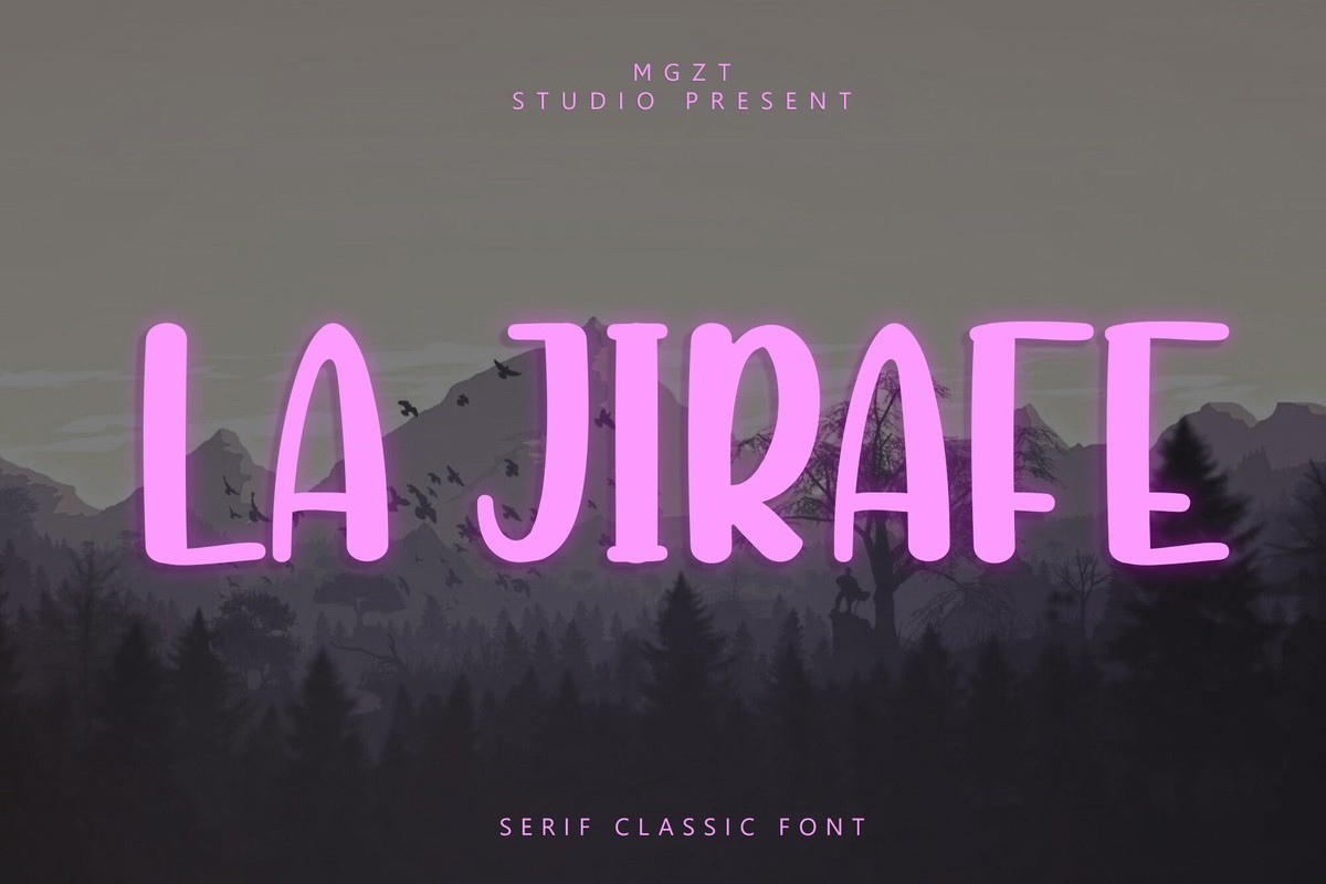 La Jirafe Font preview