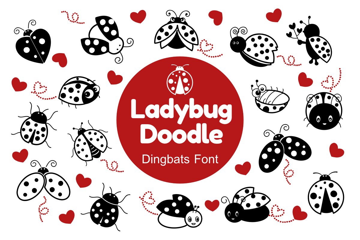 Ladybug Doodle Font preview