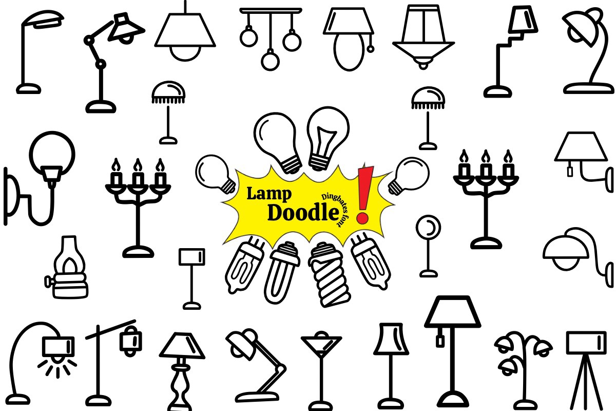 Lamp Doodle Font preview