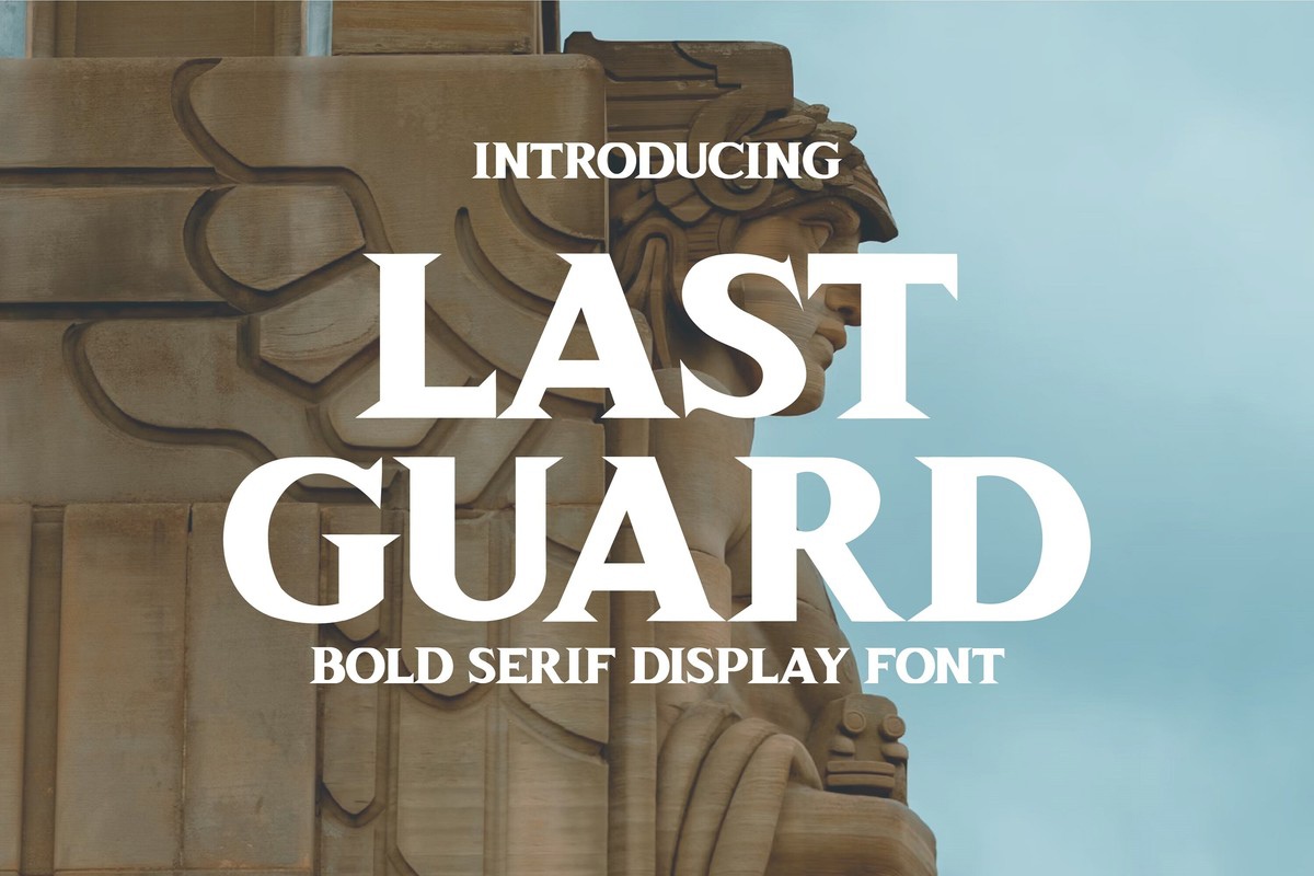 Last Guard Font preview