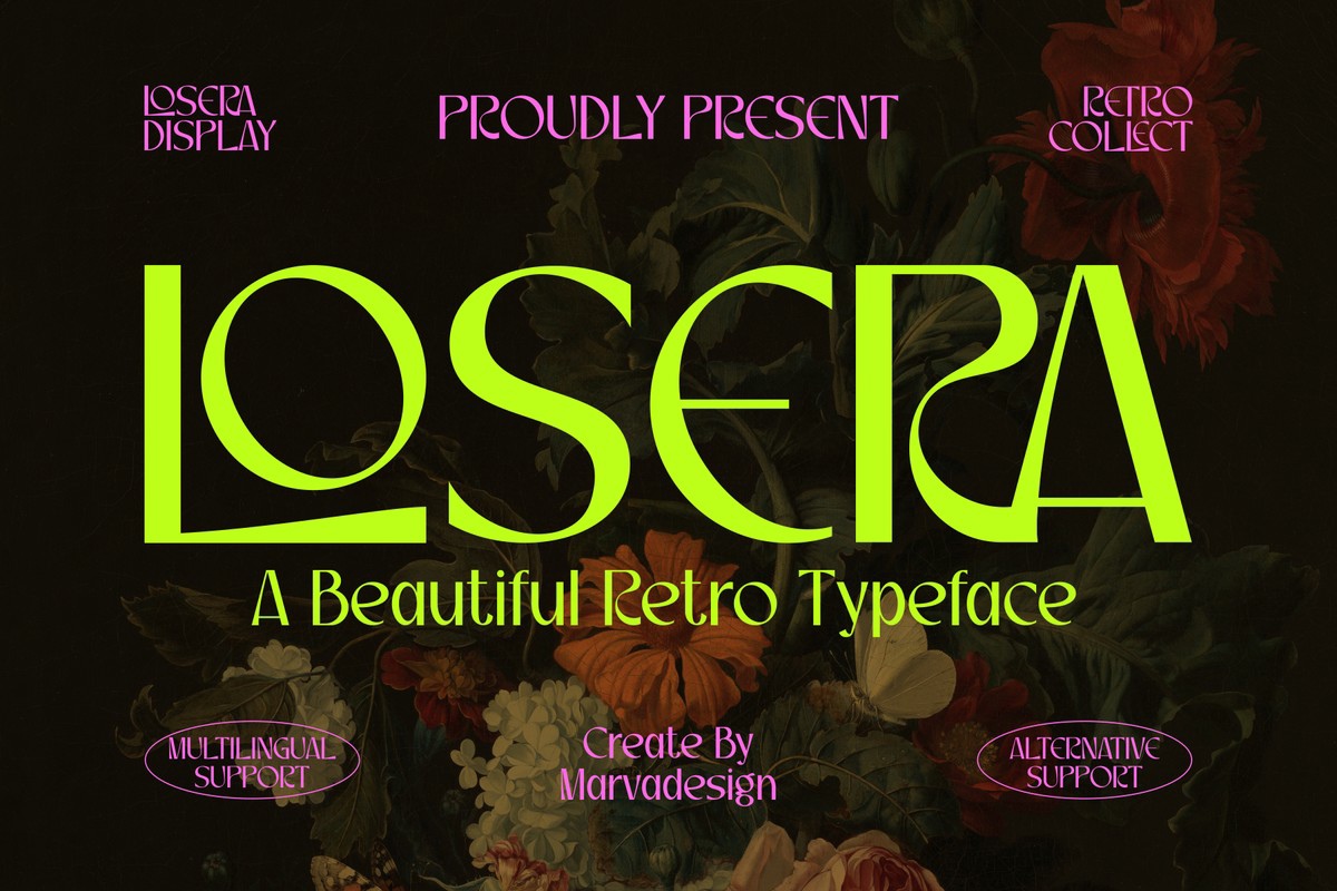 Losera Font preview