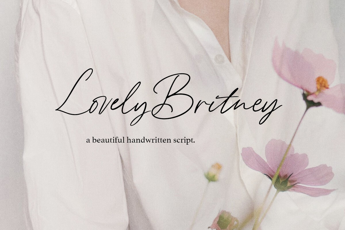 Lovely Britney Font preview