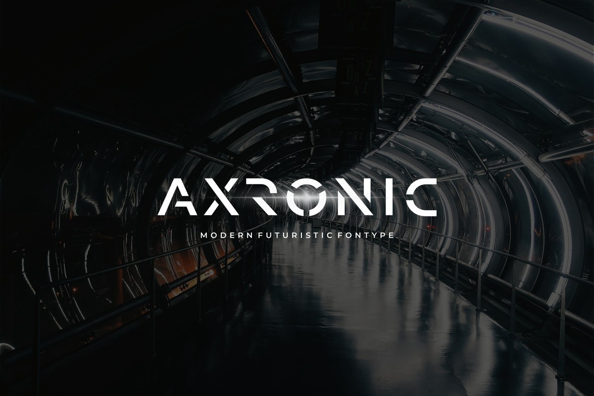 Axronic Font preview