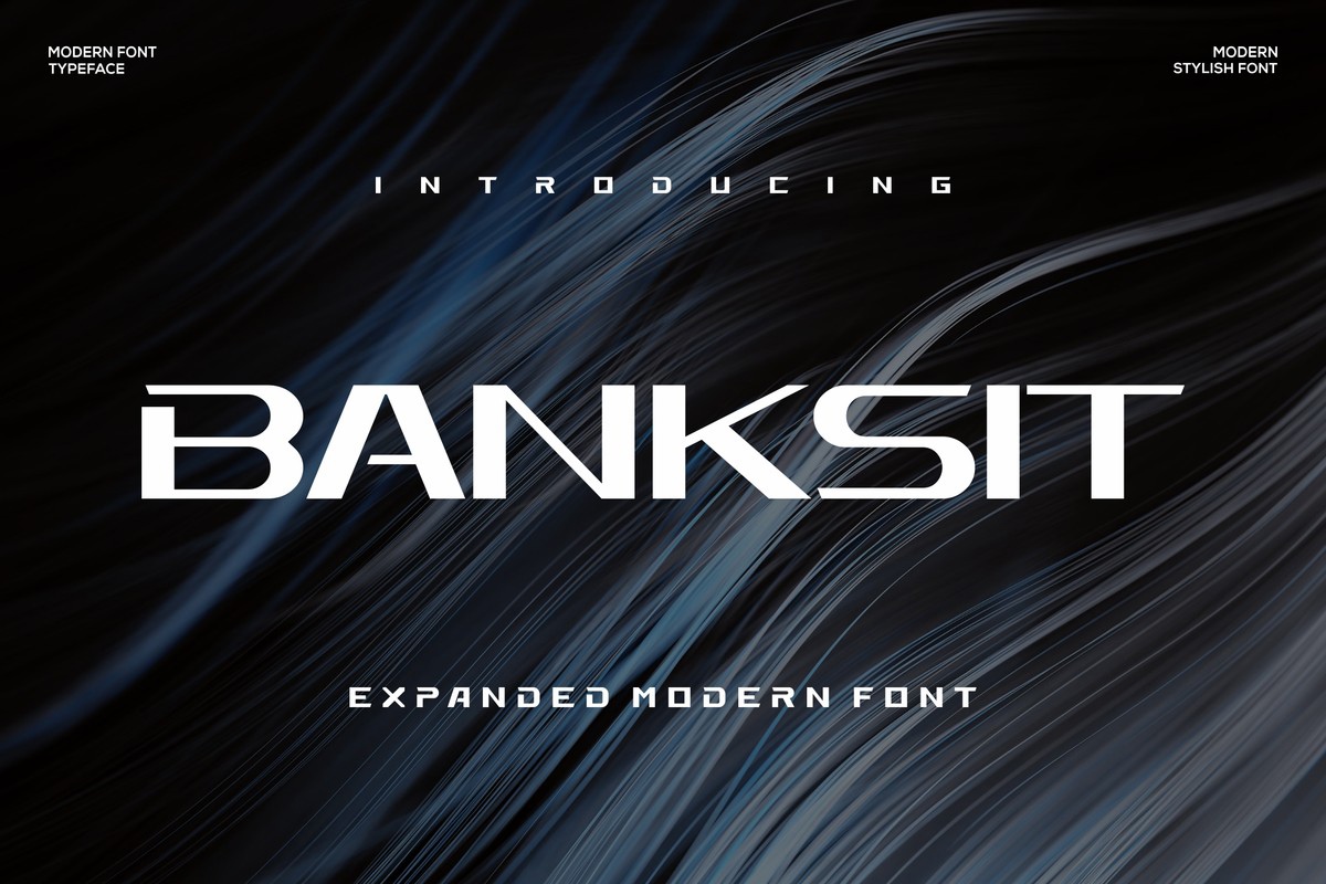 Banksit Font preview