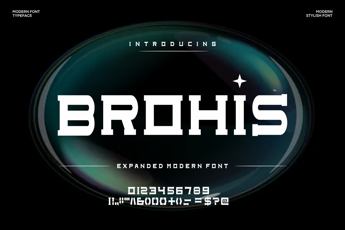 Brohis Font preview