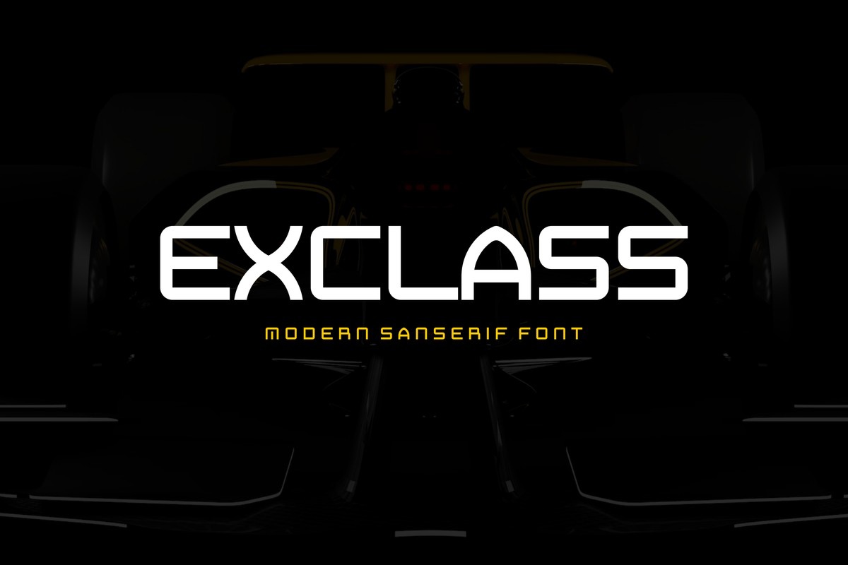 Exclass Font preview