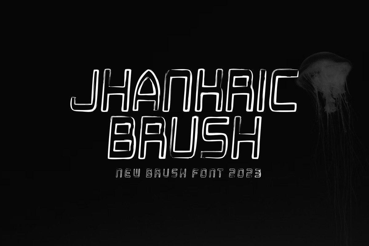 Jhankric Brush Font preview