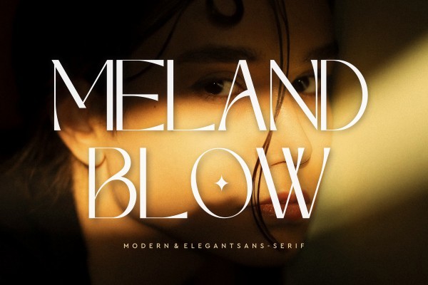 Meland Blow Font preview