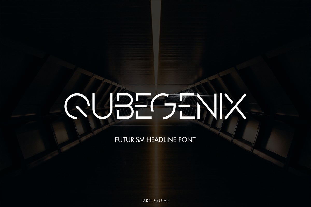 QubeGenix Font preview