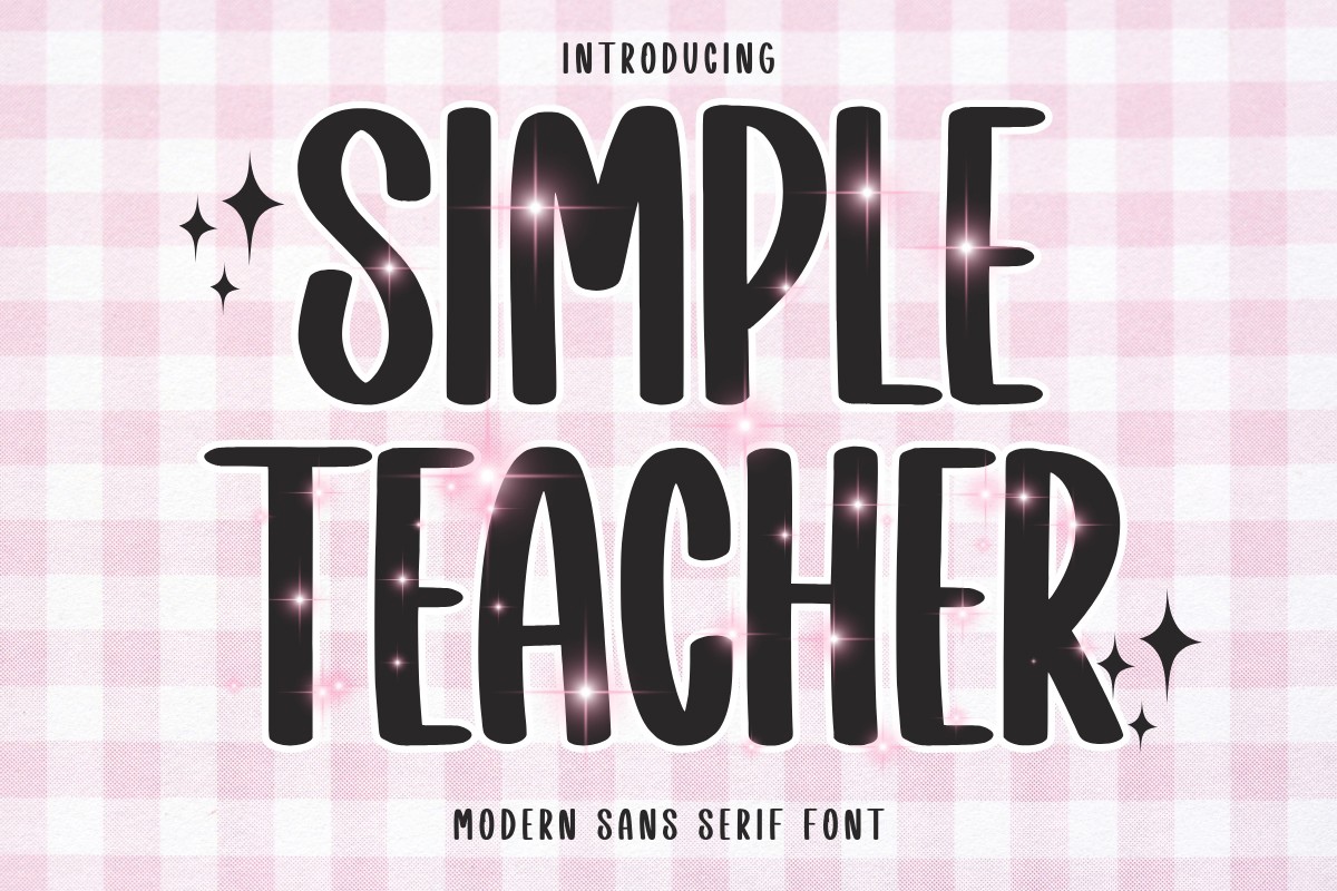 Simple Teacher Font preview