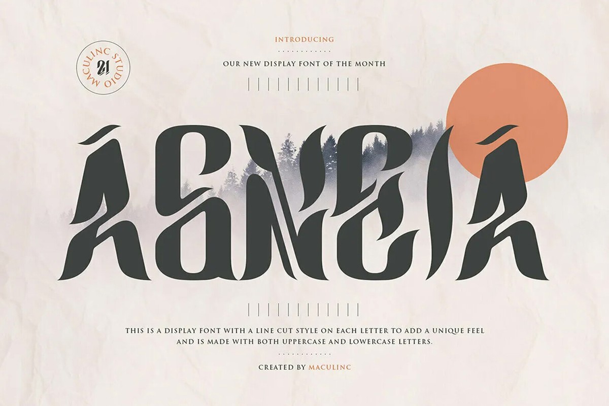 Agneia Font preview