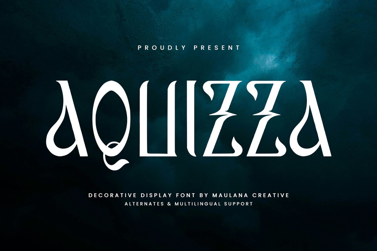 Aquizza Font preview