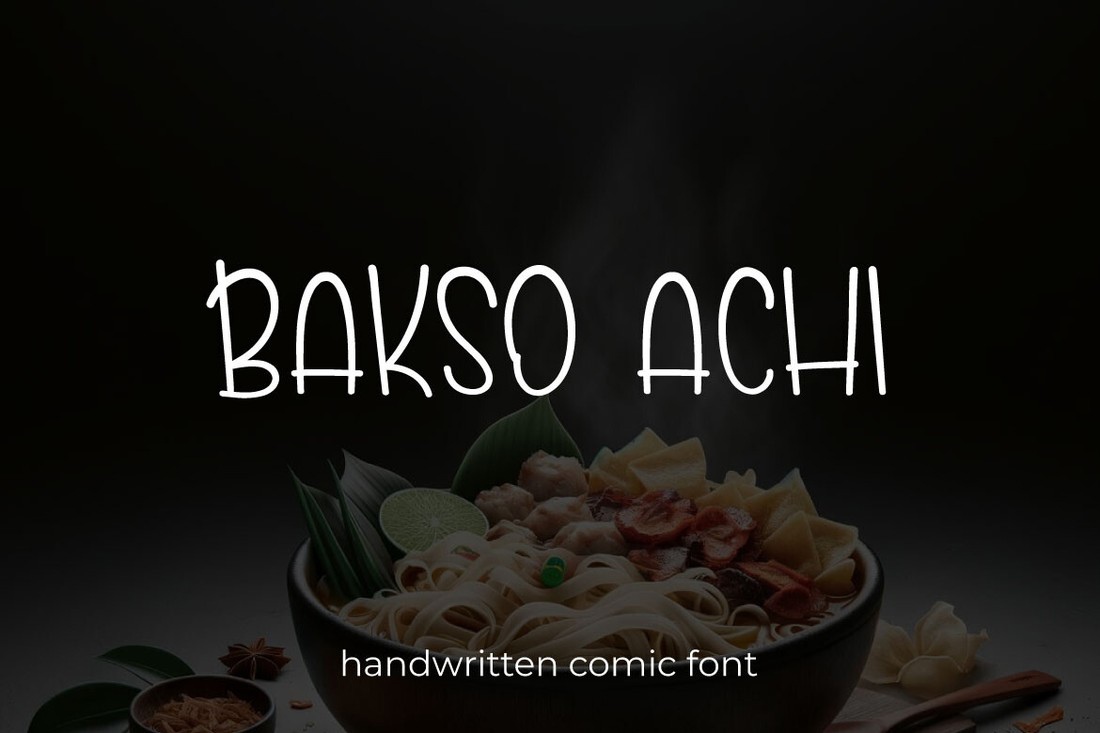 Bakso Achi Font preview