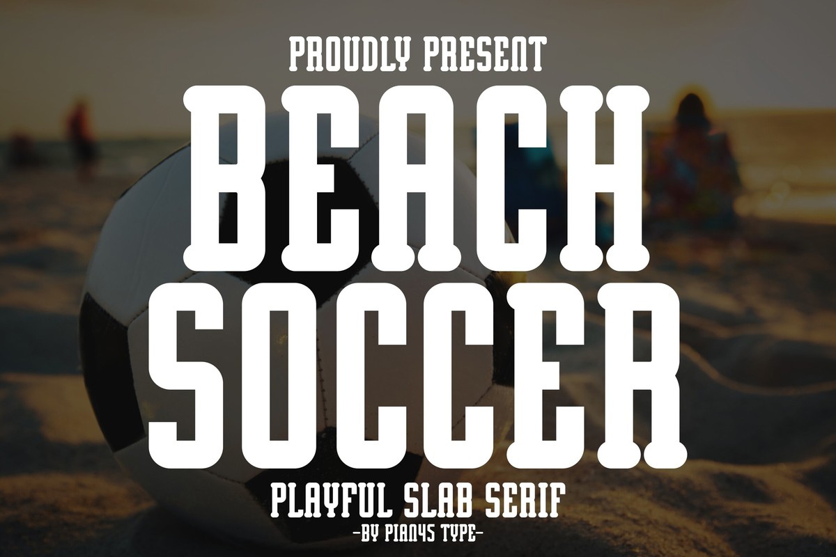 Beach Soccer Font preview