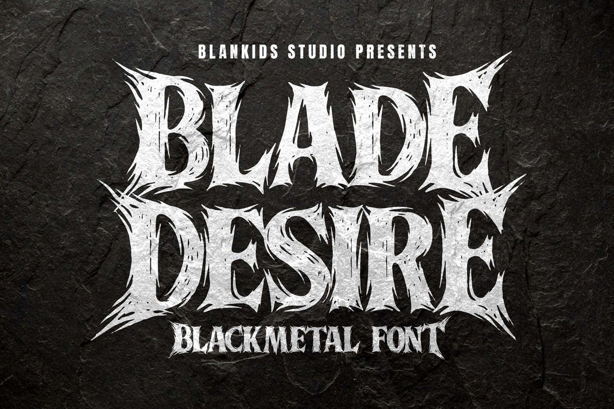 Blade Desire Font preview