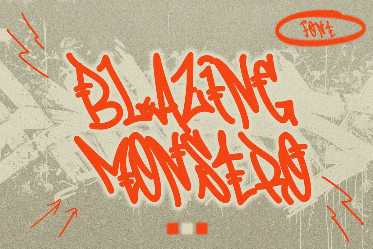 Blazing Monstro Font preview