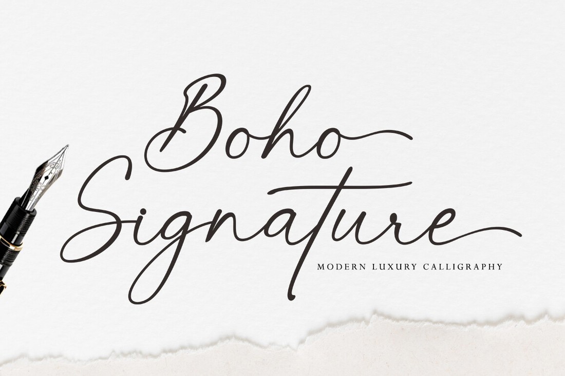 Boho Signature Font preview