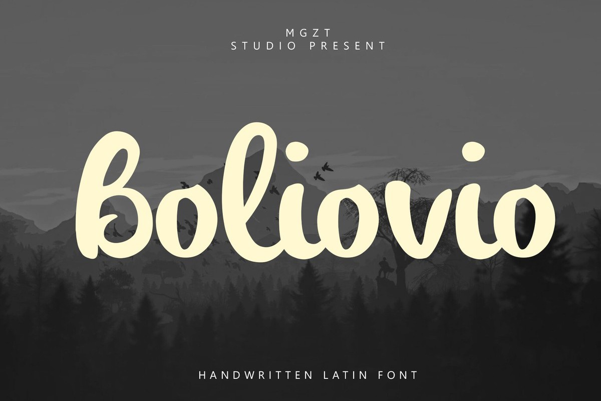 Boliovio Font preview