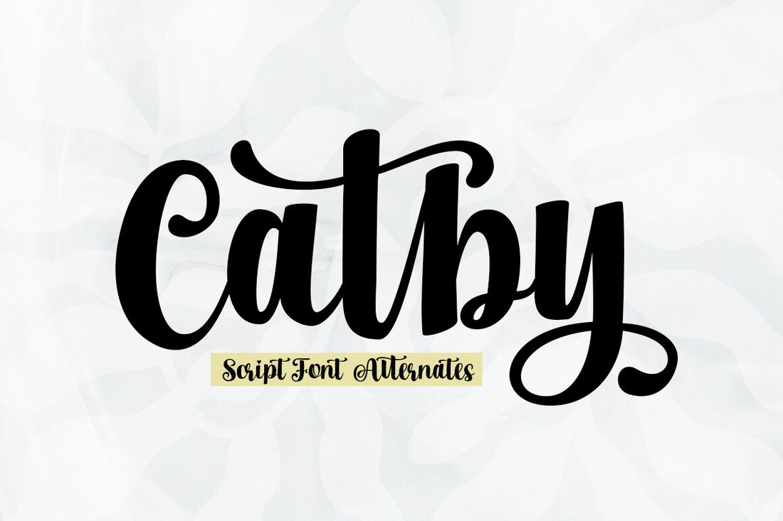 Catby Font preview