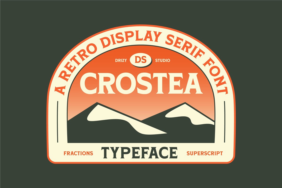 Crostea Font preview