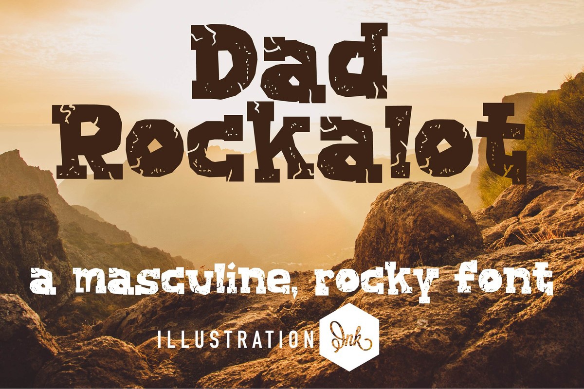 PN Dad Rockalot Font preview