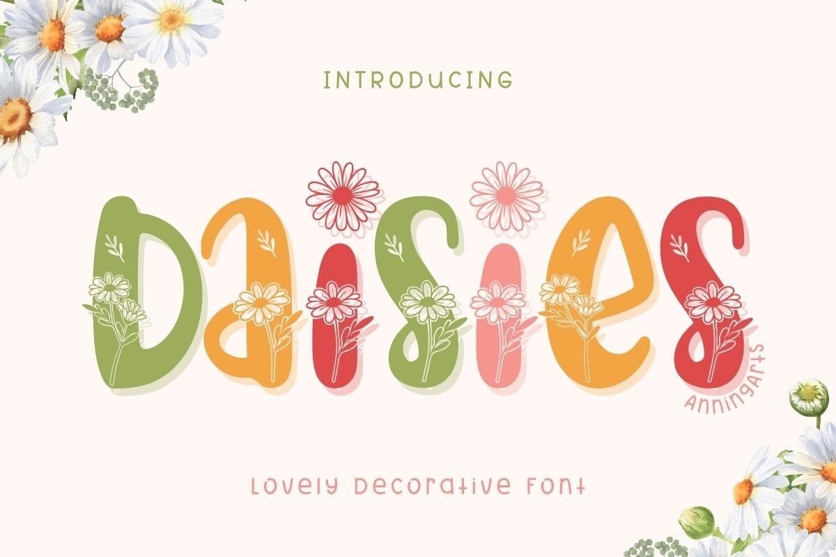 Daisies Font preview