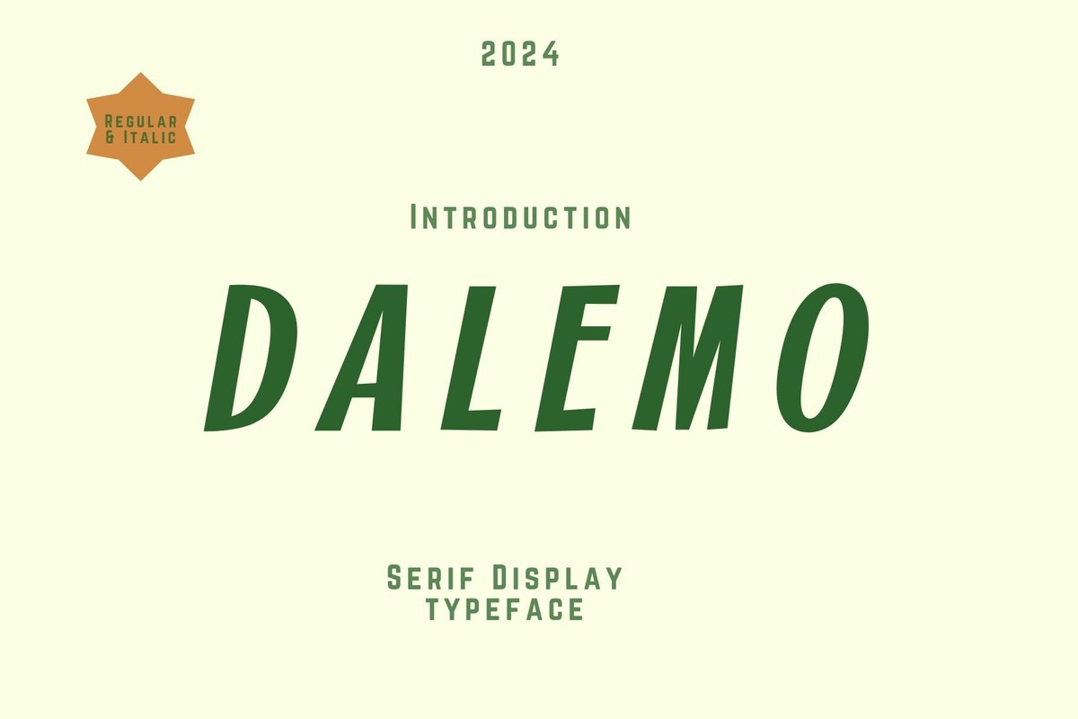 Dalemo Font preview