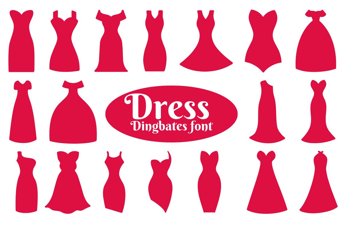 Dress Font preview