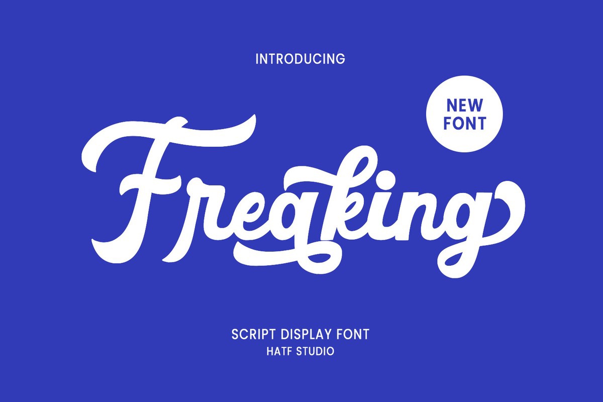 Freaking Font preview