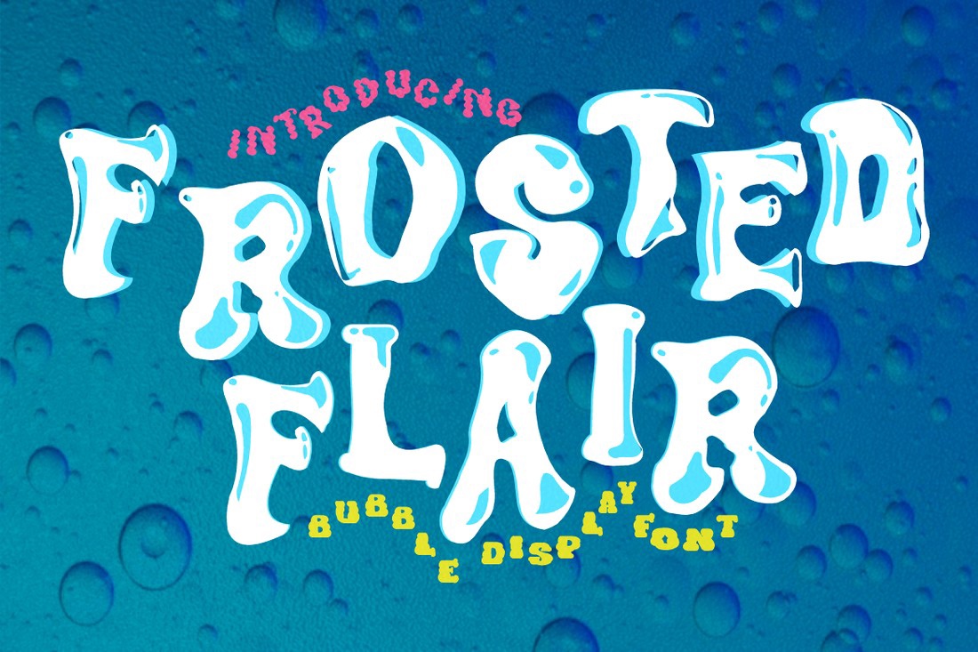 Frosted Flair Font preview