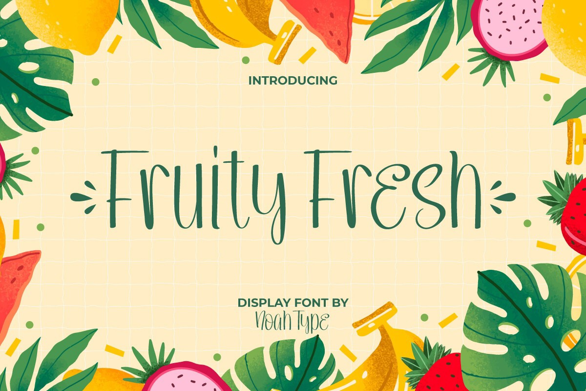 Fruity Fresh Font preview