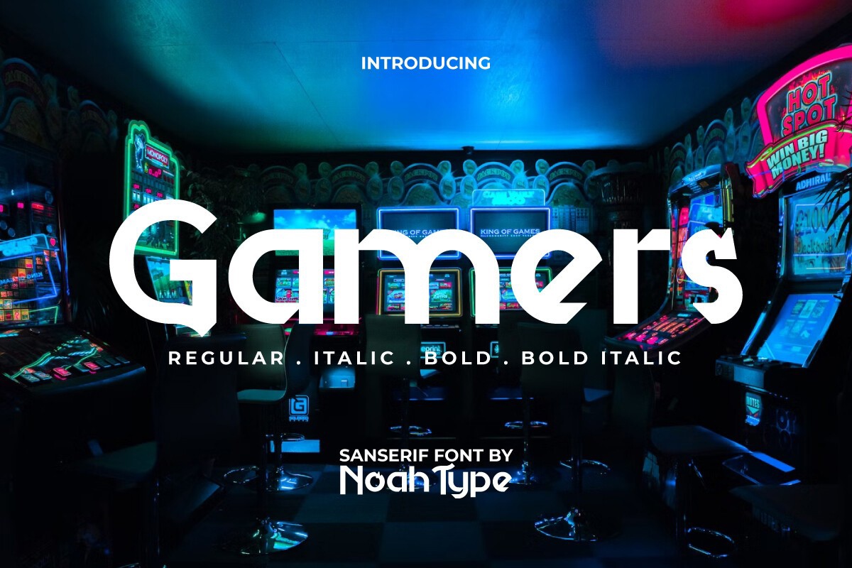 Gamers Font preview