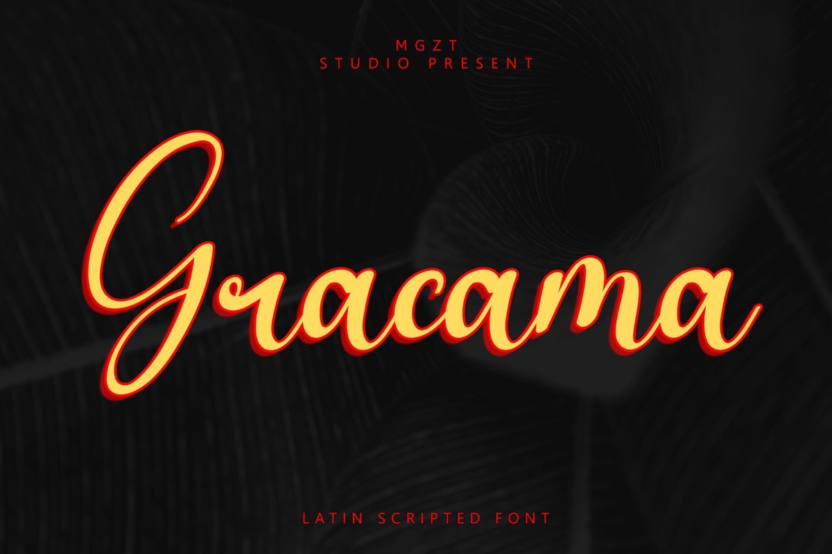 Gracama Font preview