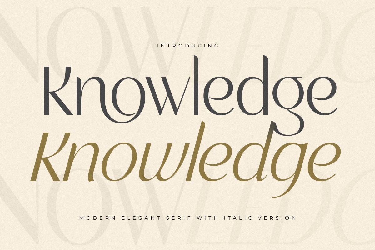 Knowledge Font preview