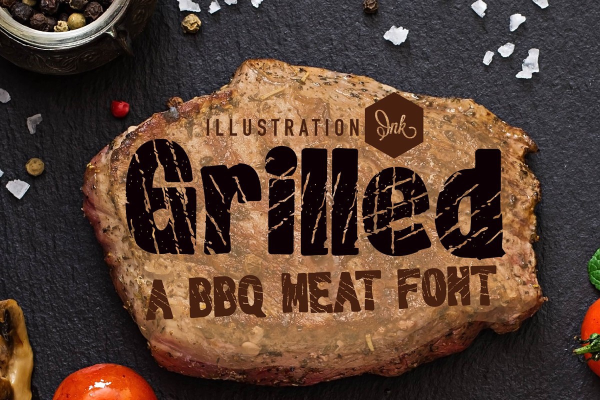 ZP Grilled Font preview