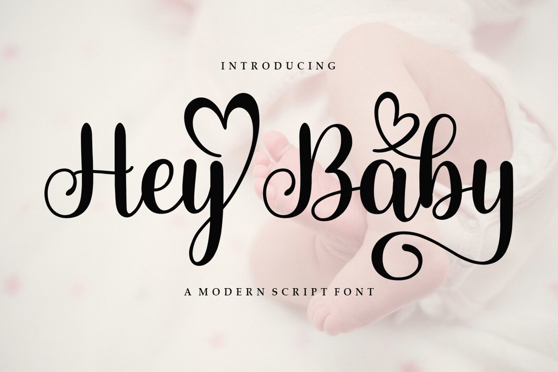 Hey Baby Font preview