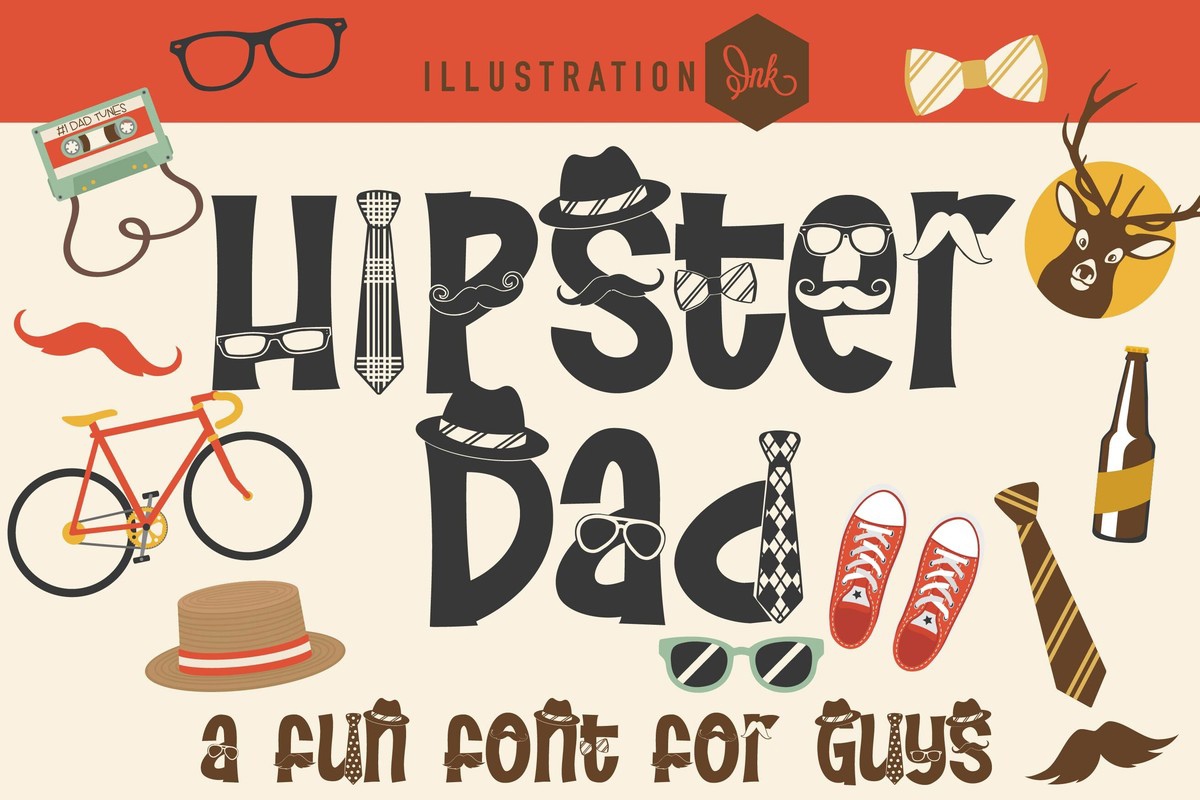 PN Hipster Dad Font preview