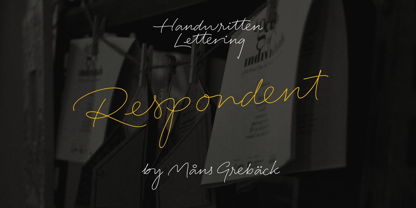 Respondent Font preview