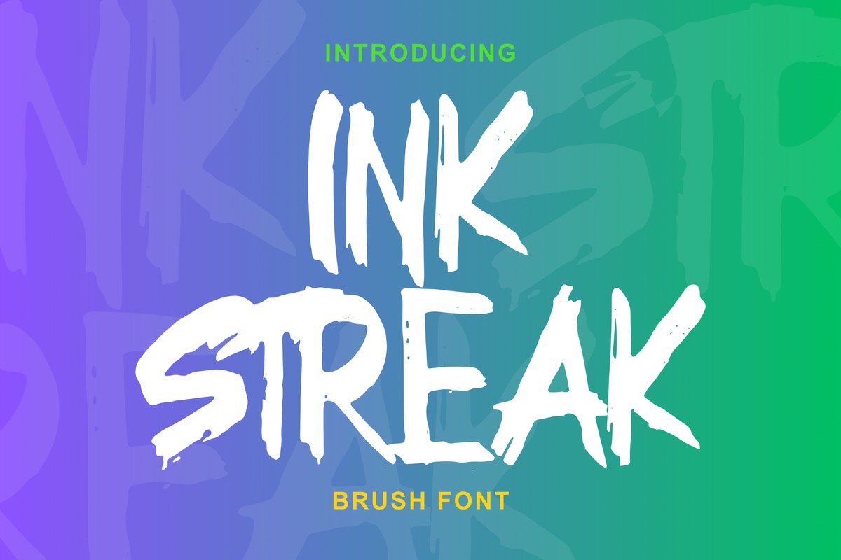 Ink Streak Font preview