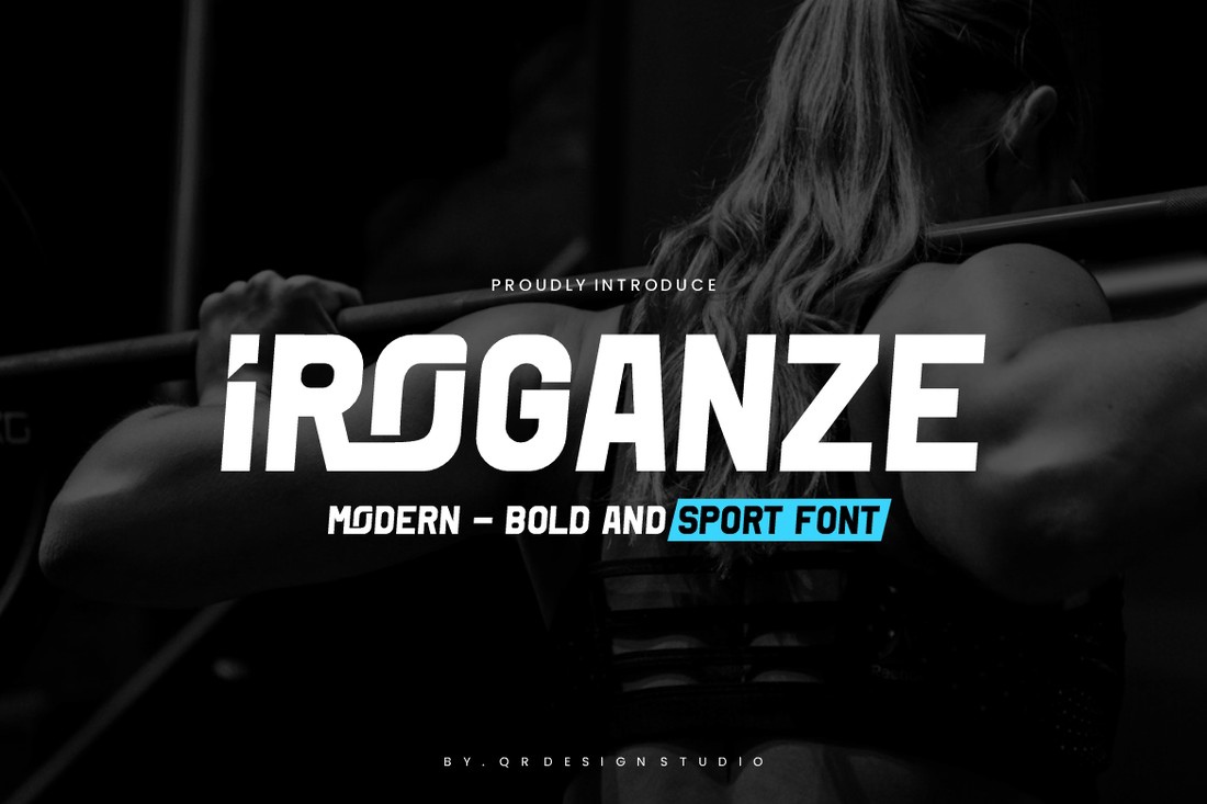 Iroganze Font preview