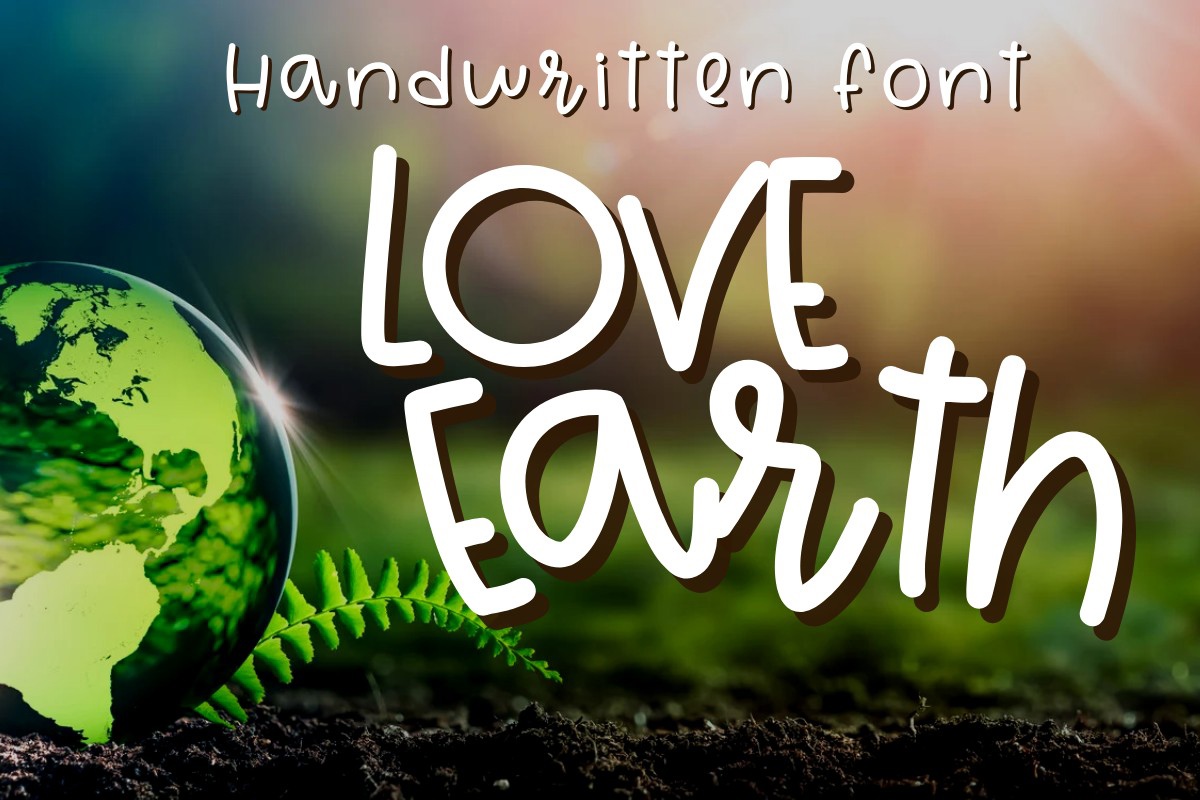 Love Earth Font preview