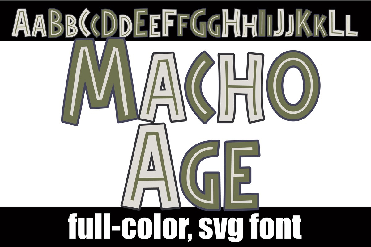 Macho Age CF Font preview