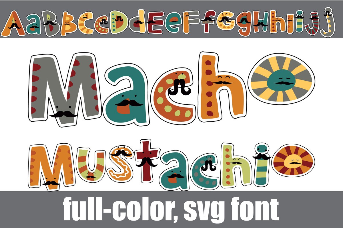 Macho Mustachio CF Font preview