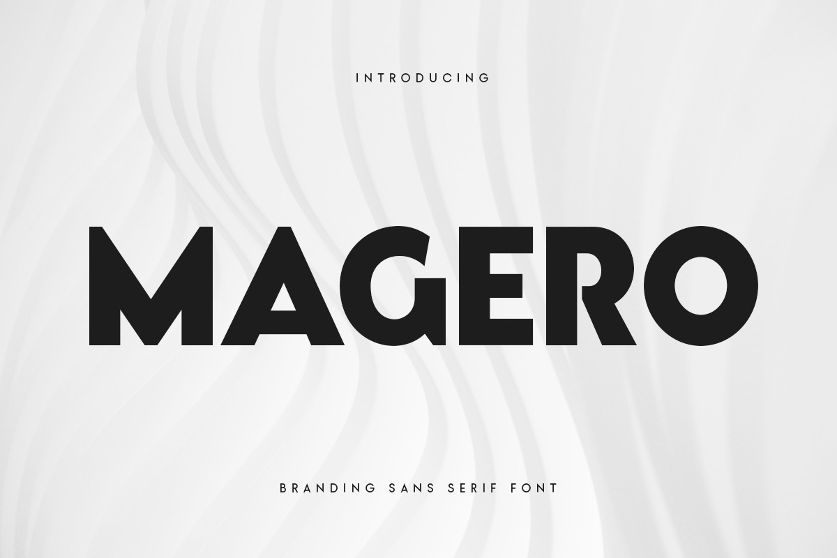 Magero Font preview