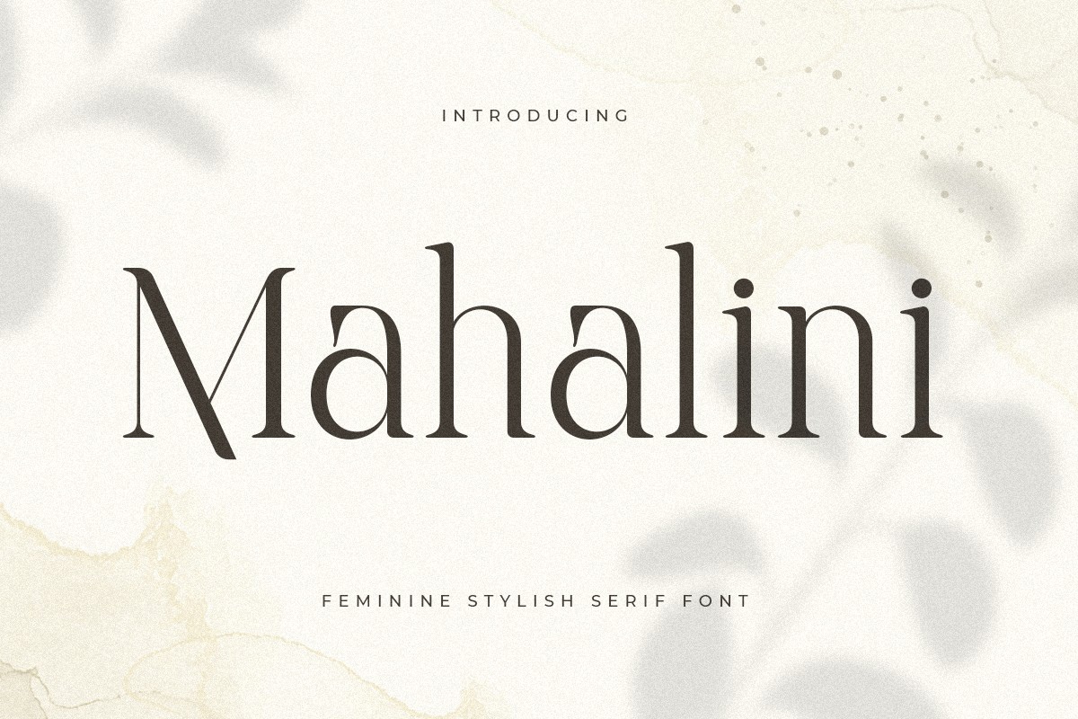 Mahalini Font preview