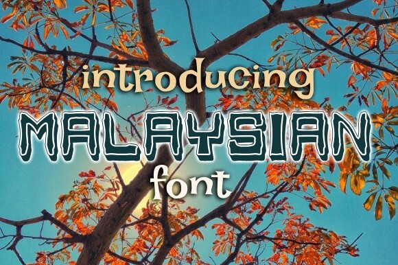 Malaysian Font preview