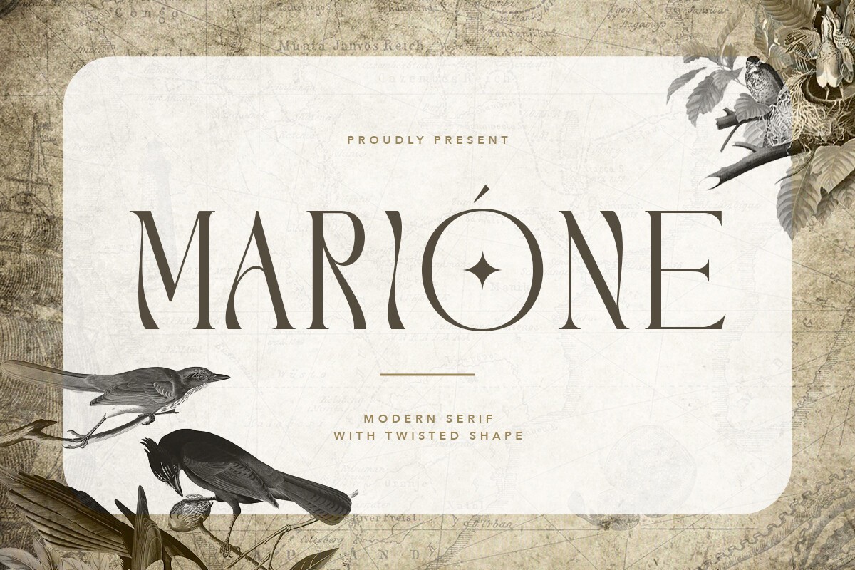 Marione Font preview