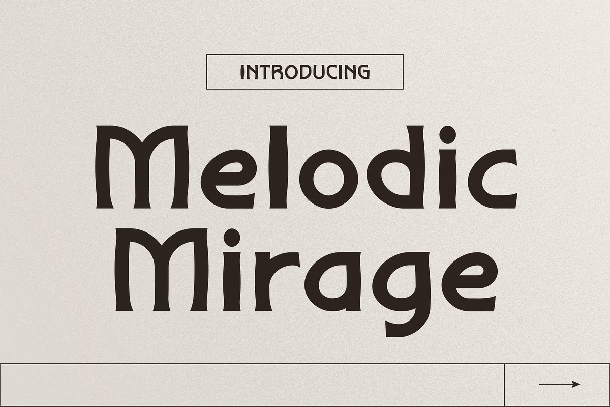 Melodic Mirage Font preview